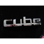 LOGO Cube FOR ALL CAR MODELS CHOME  โลโก้ติดรถยนต์ Cube คิ้ว